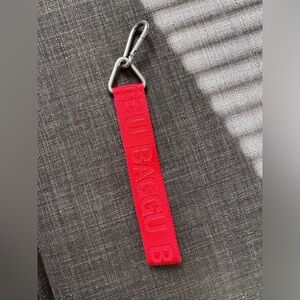 BAGGU UO Candy Apple Red Keychain
